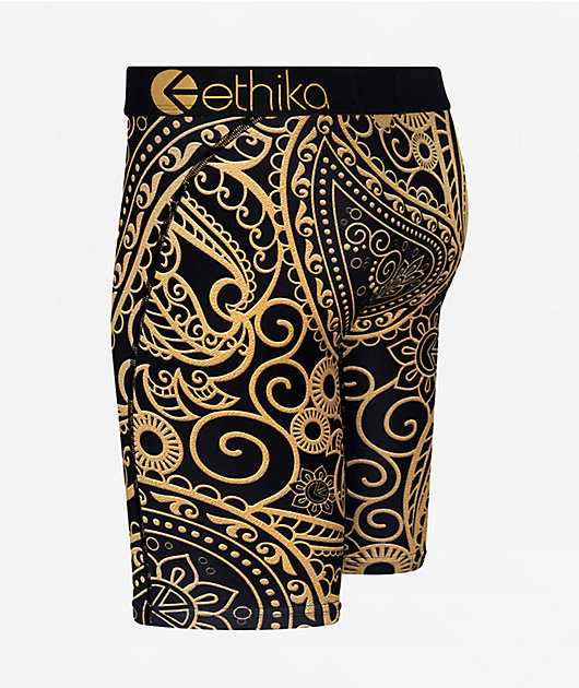 Ethika Kids Royal Banda Black Boxer Briefs