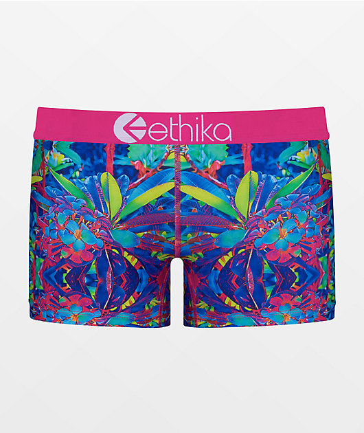 Ethika Loopy Flowers Boyshort Underwear