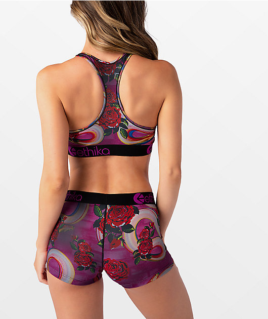 Ethika Optical Bloom Sports Bra