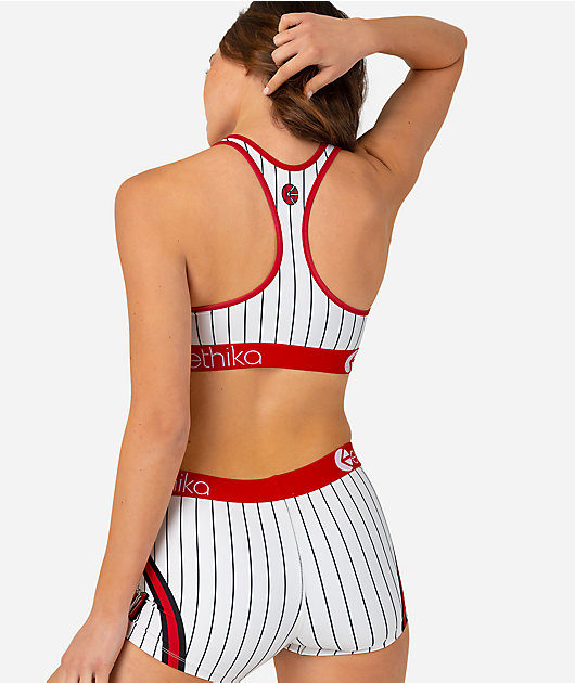 Lids Boston Red Sox Ethika Women's Babe Sports Bra - White