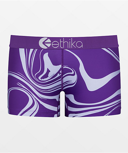 Ethika Purple Wave Boyshort Underwear