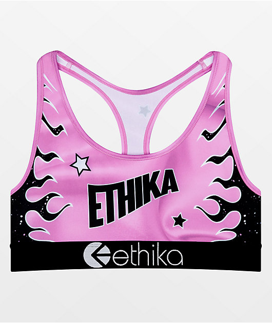 ETHIKA Pink Dripp womens Sports Bra - MULTI, Tillys
