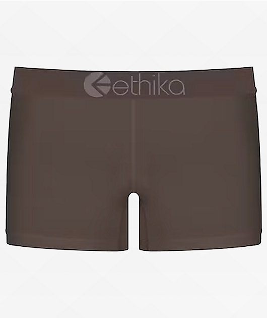 Ethika Staple Basic Brown Boyshort Underwear