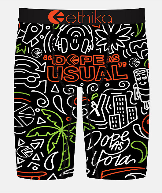 Ethika x Dope As Usual Black Boxer Briefs