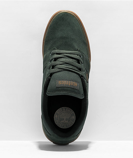 Etnies Barge LS Green & Gum Skate Shoes