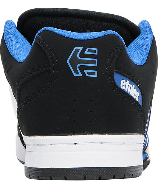 Etnies Charter Black, Blue, & White Skate Shoes Zumiez