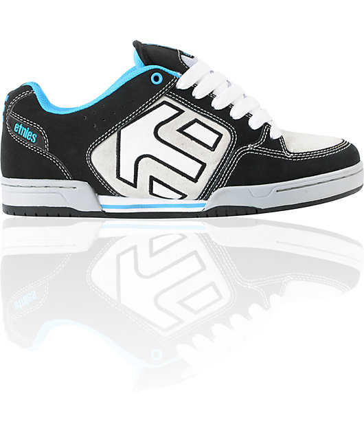 Etnies Charter Black, White & Blue Skate Shoes Zumiez