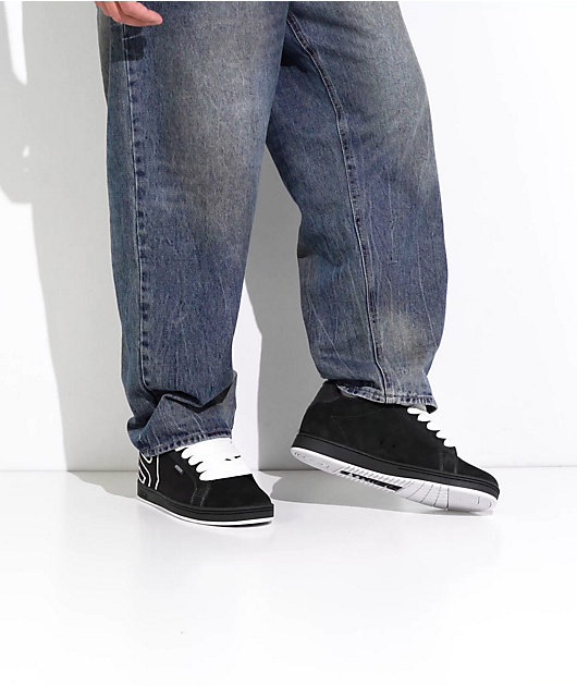 Etnies Fader Black & White Skate Shoes video