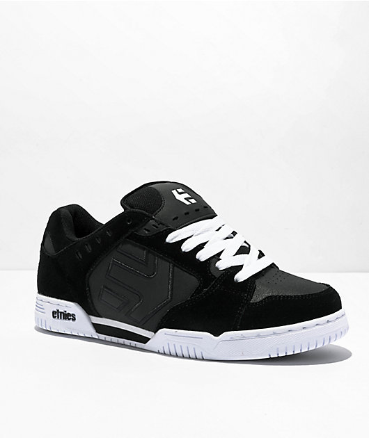 Etnies Faze Black & White Skate Shoes