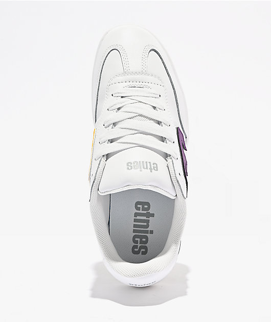 Etnies Locut Multicolor Patches White Skate Shoes