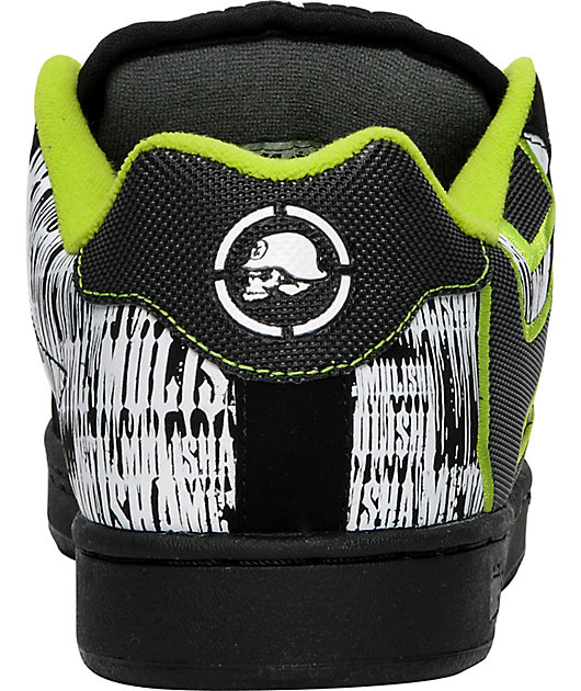 metal mulisha etnies green