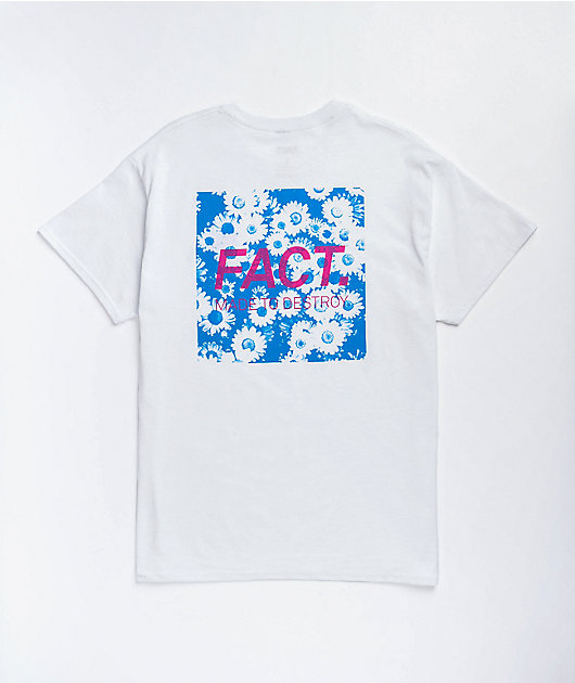 FACT. Box Daisies White T-Shirt
