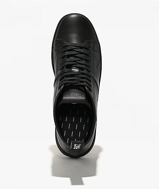 FACT. CNTRL Monkey Black Leather Skate Shoes