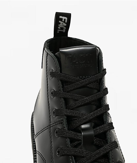 FACT. Monkey Black Leather Boots