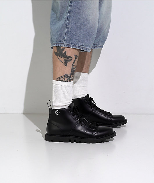 FACT. Monkey Black Leather Boots video