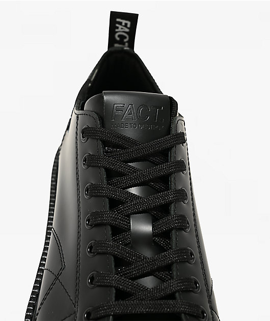 FACT. Monkey Black Leather Shoes