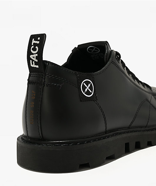 FACT. Monkey Black Leather Shoes