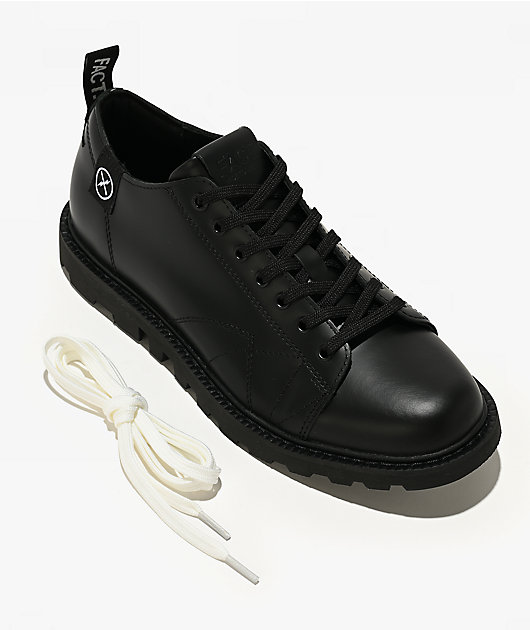 FACT. Monkey Black Leather Shoes