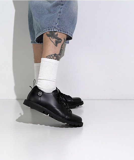 FACT. Monkey Black Leather Shoes video