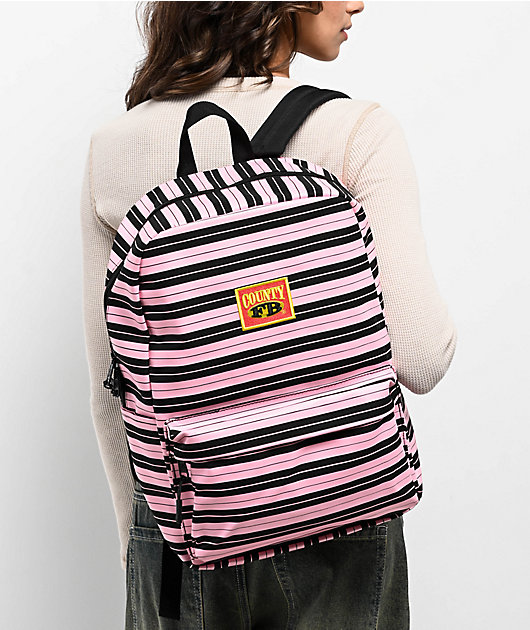 FB County Black & Pink Backpack