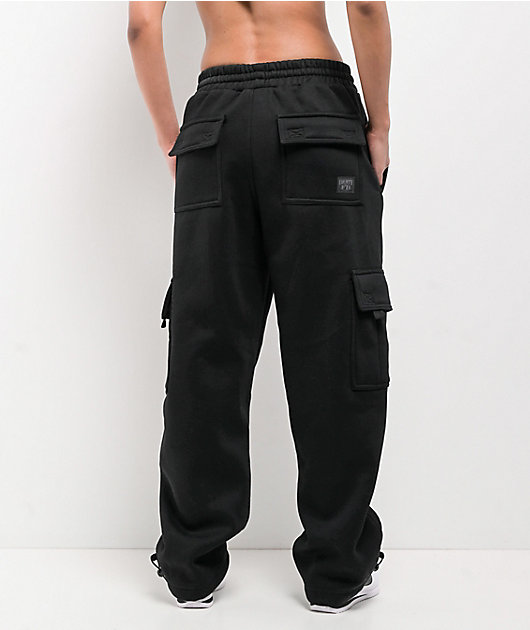 FB County Black Cargo Sweatpants
