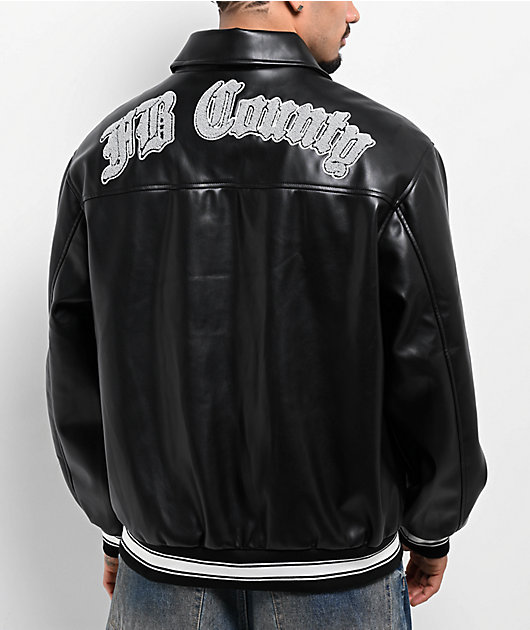F.C.R.B ブルゾン(その他) 黒 3328524D0183 FB County Black Leather Jacket | Zumiez