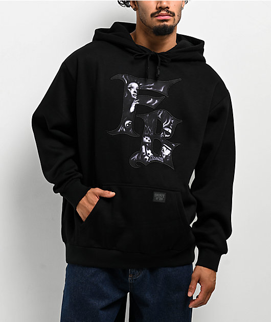 FB County Bold Embroidery Black Hoodie | Zumiez