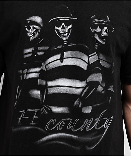 FB County Charlie Bones Black T-Shirt | Zumiez