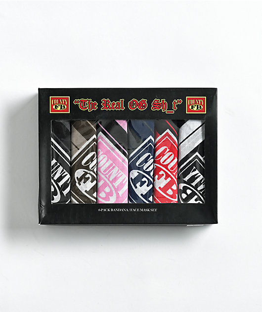 FB County Charlie Brown Bandana 6 Pack
