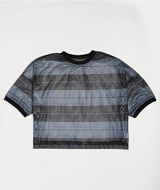 FB County Charlie Brown Black Boxy Crop Football Jersey | Zumiez