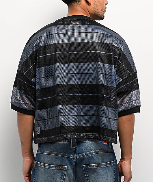 FB County Charlie Brown Black Boxy Crop Football Jersey | Zumiez