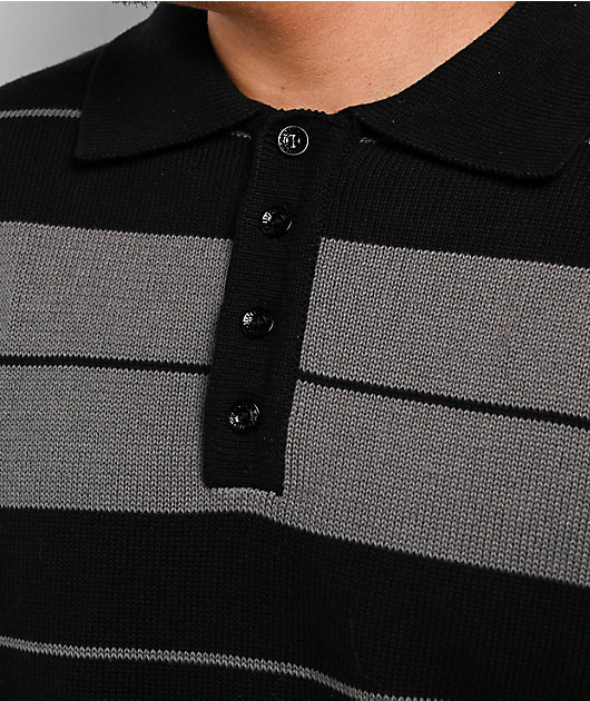 FB County Charlie Brown Mary Black & Grey Polo Shirt
