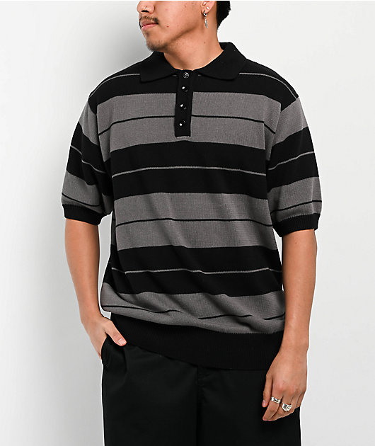 FB County Charlie Brown Mary Black & Grey Polo Shirt