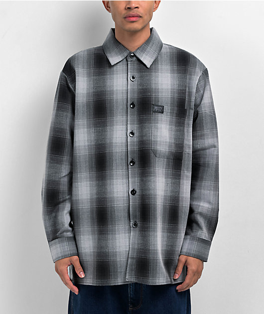 FB County Checker Black, White Grey Flannel Shirt