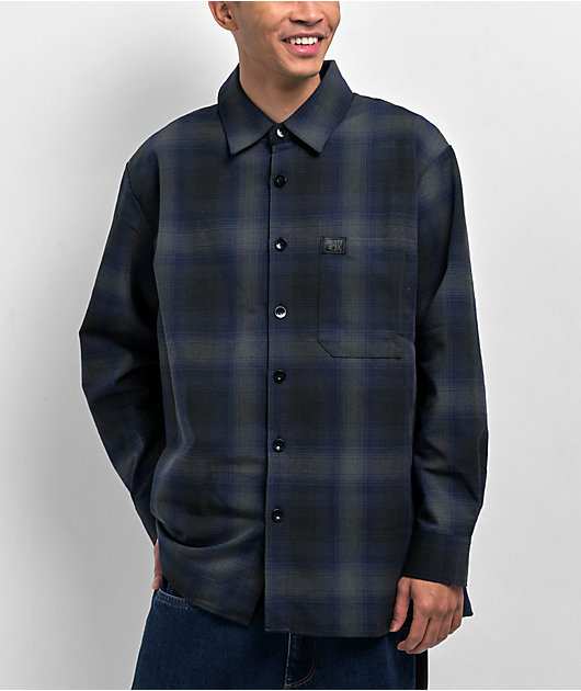 FB County Checker Black & Grey Flannel Shirt | Zumiez