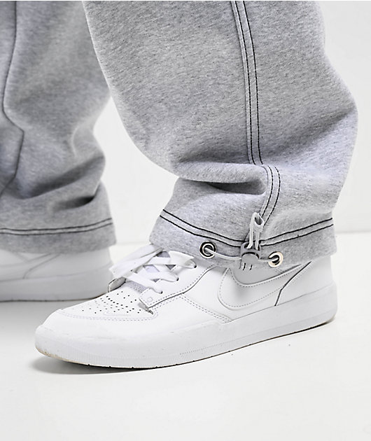 FB County Contrast Grey Cargo Sweatpants