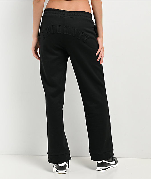FB County French Terry Black Sweatpants