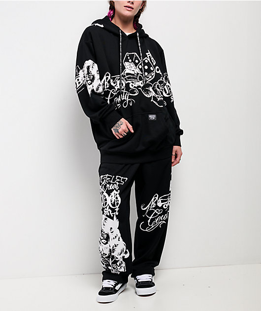 トップス FB COUNTY TATTED UP HOODIE & SWEATPANTS FB County Tatted Up Pink Zip Hoodie | Zumiez