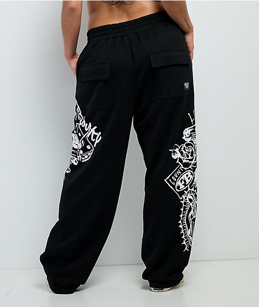 FB County Lifestylez Black Sweatpants