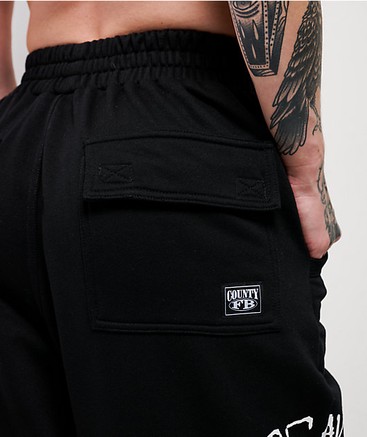 FB County Lifestylez Black Sweatpants