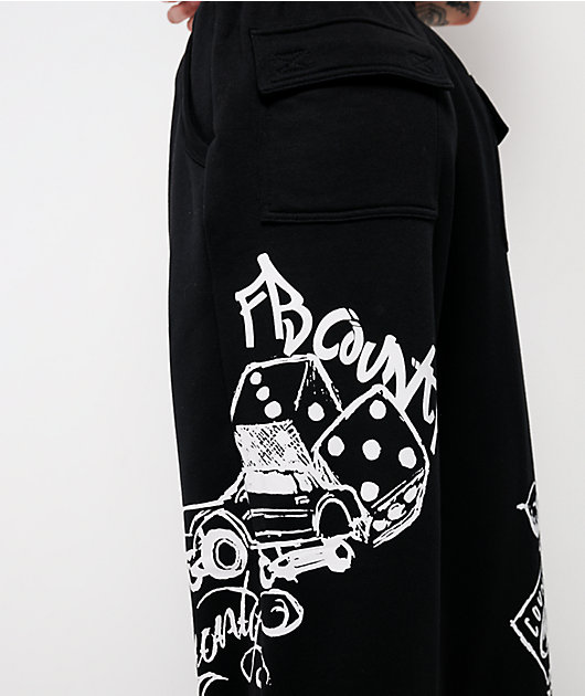 FB County Lifestylez Black Sweatpants