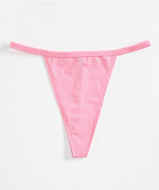 FB County Logo Pink Thong Underwear
