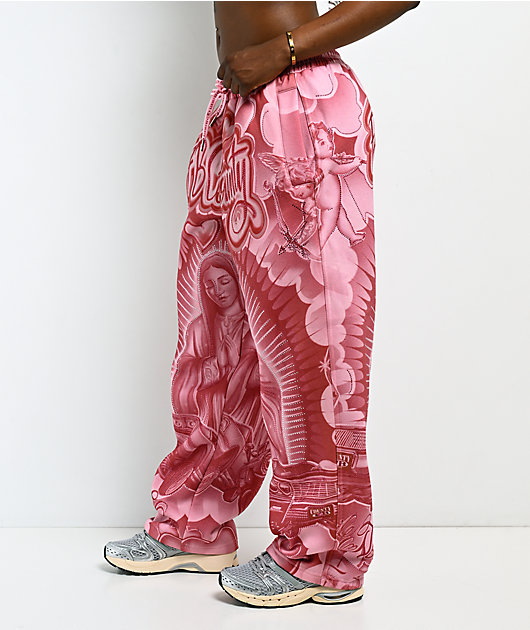 FB County Mi Amor Rhinestone Pink Sweatpants