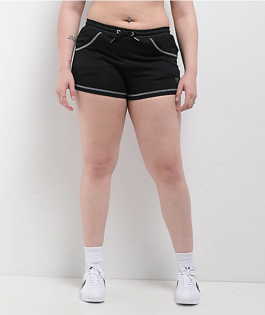 FB County Pop Stitch Black Sweat Shorts