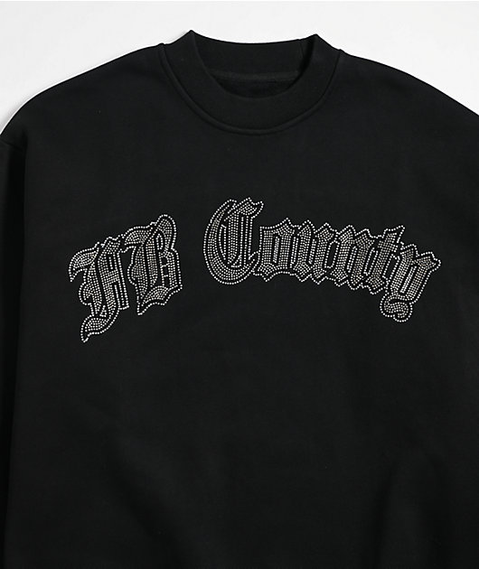 FB County Rhinestone Black Crewneck Sweatshirt | Zumiez FB County Rhinestone Black Crewneck Sweatshirt | Zumiez