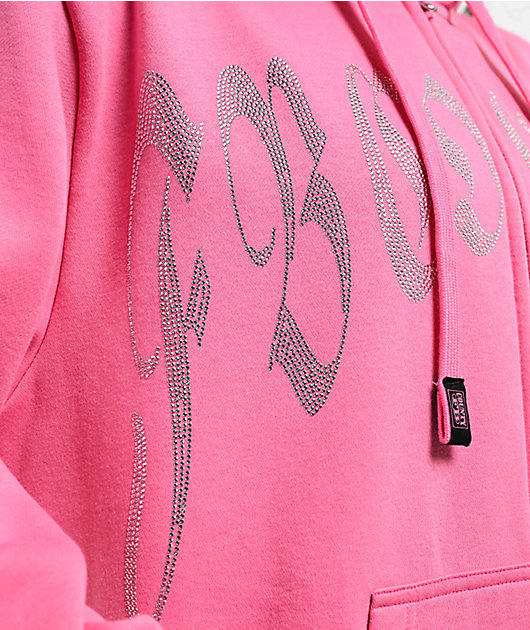 FB County Rhinestone Pink Hoodie