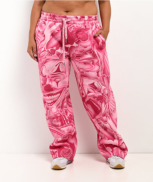 FB County Smile Now Cry Later Pink Sweatpants