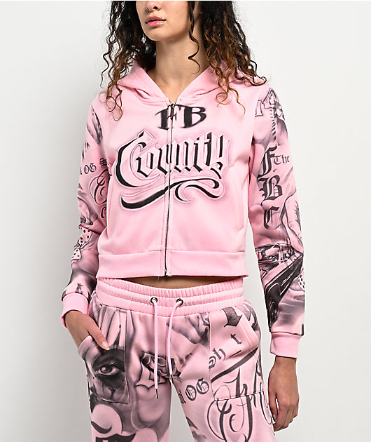 FB County Tatted Up Pink Zip Hoodie | Zumiez