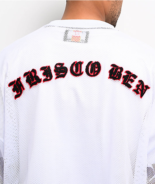 FB County White Boxy Crop Football Jersey