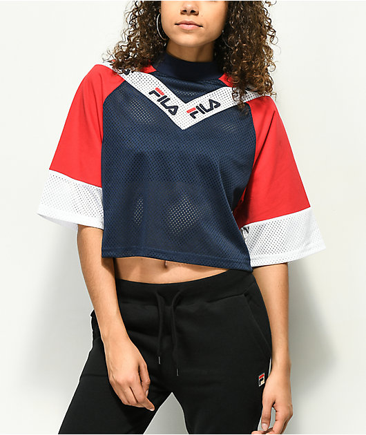 fila red crop top